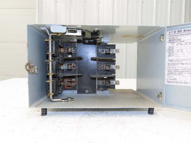 Siemens BOS14351 BD Busway Vacu-break Fusible Disconnect Switch 30A 600V