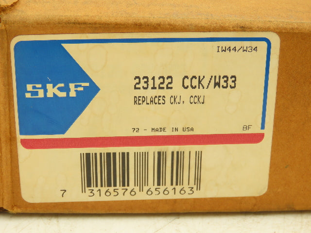 SKF 23122CCK/W33 Spherical Roller Bearing Tapered 110mm Bore 180mm OD Explorer