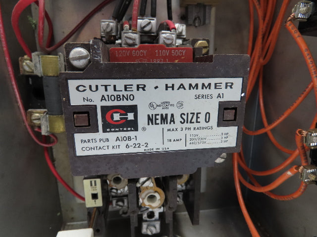 Cuttler Hammer Combination Motor Starter Fusible 5Hp 600V 3Ph 120V Coil SS