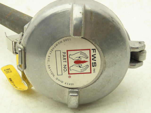 FWS Schaefer KK39ZA Thermocouple Pipe Well 18"x 21" Ceramic 90° Elbow 1/2"NPT