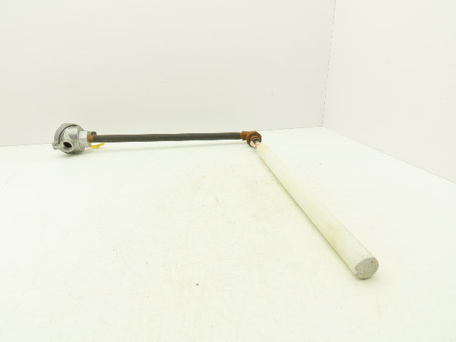 FWS Schaefer KK39ZA Thermocouple Pipe Well 18"x 21" Ceramic 90° Elbow 1/2"NPT