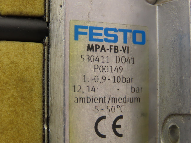 Festo 50E-F13GEQST18-D+N 32P-SGL-R-MBBU-GGLL+2T Pneumatic Air Valve Manifold