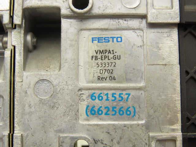 Festo 50E-F13GEQST18-D+N 32P-SGL-R-MBBU-GGLL+2T Pneumatic Air Valve Manifold