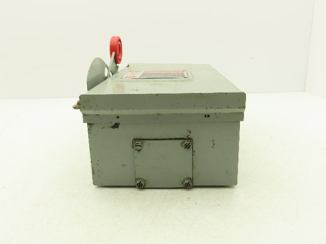 Cutler Hammer DH361URK-CSA Non Fusible Disconnect Safety Switch 30A 600V 3Ph