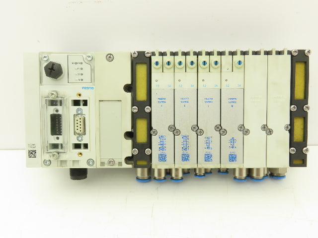 Festo 50E-F13GEQS-D+N32P-SGL-R-M3BU-EEJMLL+3T Pneumatic Air Valve Manifold