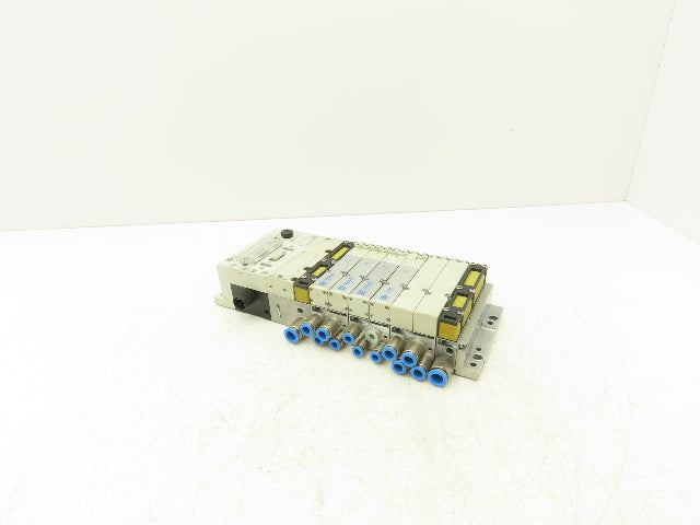 Festo 50E-F13GEQS-D+N32P-SGL-R-M3BU-EEJMLL+3T Pneumatic Air 4-Valve Manifold