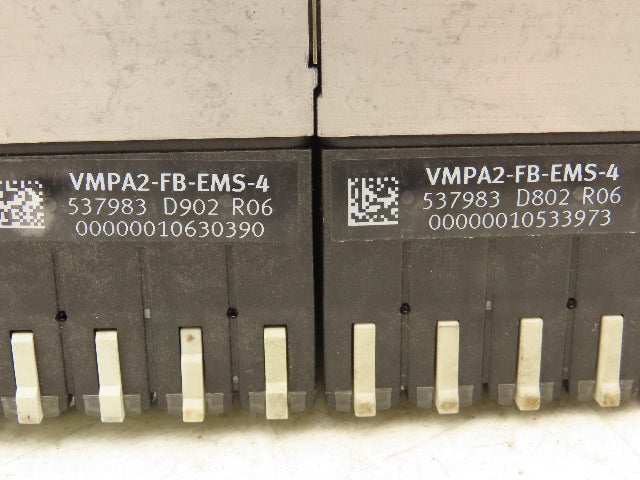 Festo 50E-F13GEQS-D+N32P-SGL-R-M3BU-EEJMLL+3T Pneumatic Air 4-Valve Manifold