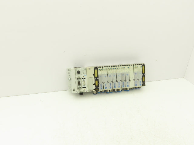 Festo 50E-F13GEQS-D+N32P-SGL-R-M4BTBU-JJEEGJMLJM+5T Pneumatic 9-Valve Manifold