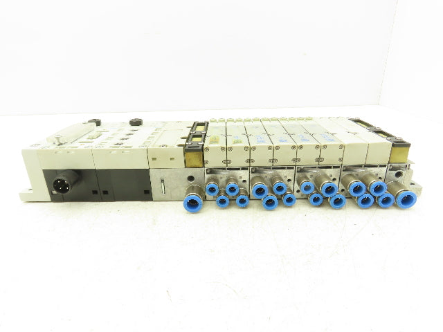 Festo 50E-F13GEQST18-D+N32P-SGL-R-M4BU-JJGJJGLL+4T Pneumatic 6-Valve Manifold