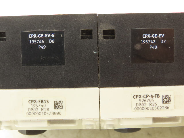 Festo 50E-F13GEQST18-D+N32P-SGL-R-M4BU-JJGJJGLL+4T Pneumatic 6-Valve Manifold