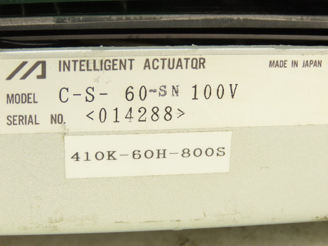 THK C-S-60-SN IA-S Electric Intelligent Actuator Controller 100V 410K-60H-800S