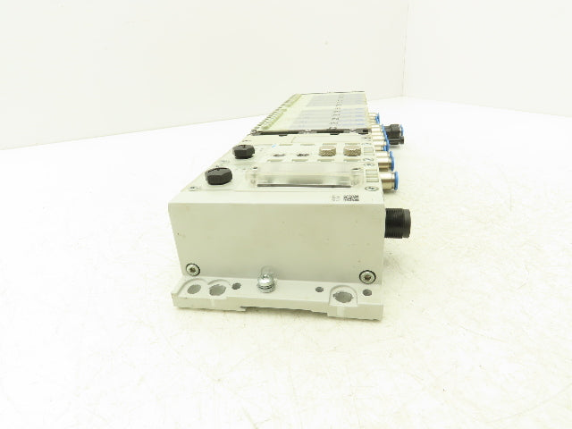 Festo 50E-F13GEQST18-D+N32P-SGL-R-M6BU-EEJGML4JGL+6T Pneumatic 10-Valve Manifold