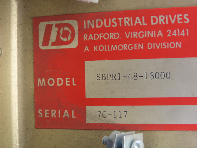 Kollmorgen SBPR1-48-13000 Servo Power Supply Board