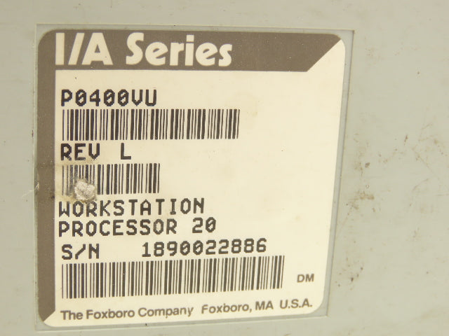 Foxboro P0400VU Workstation Processor 20 I/A Series Rev L Lot Of 3