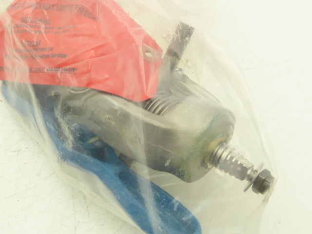 Conval Clampseal 13G2Q-3165E-3120 Globe Valve Y-Pattern Stop 1"Socket Weld 316SS
