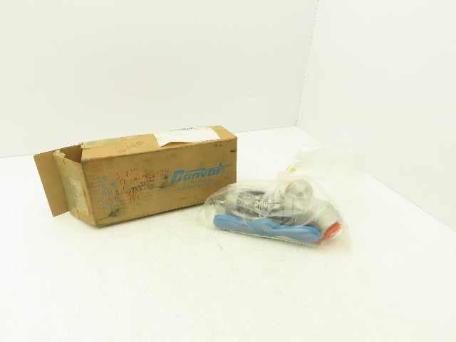 Conval Clampseal 13G2Q-3165E-3120 Globe Valve Y-Pattern Stop 1"Socket Weld 316SS