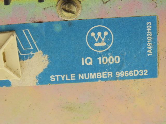 Westinghouse IQ-1000 Motor Protection Relay Overload Module Style 9966D32