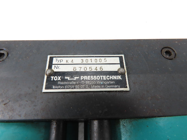 Tox Pressotechnik K4.30.100.5 Air/Oil Cylinder Powerpackage 100mm Stroke