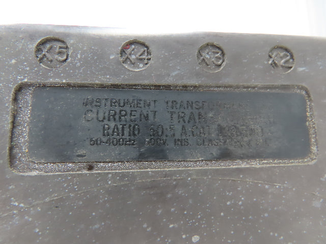 Instrument Transformers 143-500 Current Transformer 50:5 Ratio 50-400Hz 600V