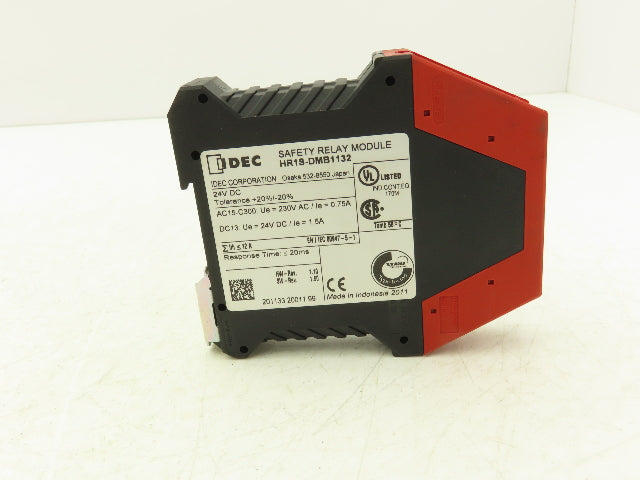 IDEC HR1S-DMB1132 Safety Relay Module 24VDC HW-Rev 1.10 HW-Rev 1.50