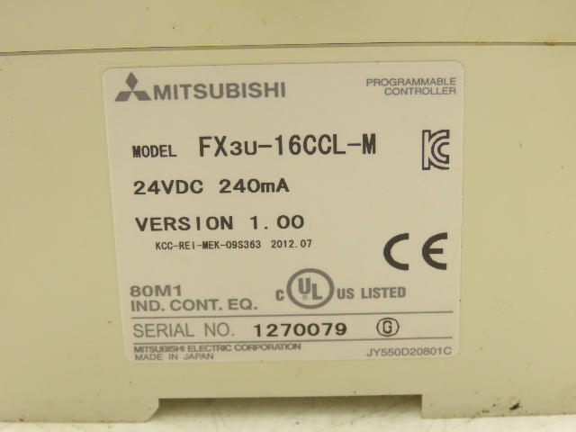 Mitsubishi Electric FX3U-16CCL-M Programmable Communication Module W/FXON-3A