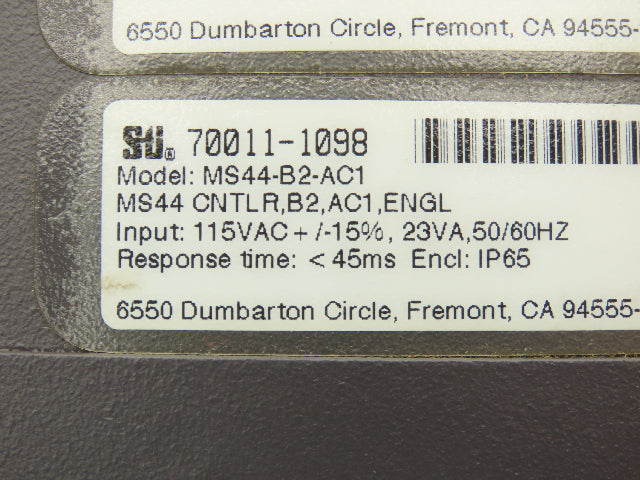 Sti Inc MS4400B-2 Mini Safe Safety Light Curtain Controller Module 115VAC