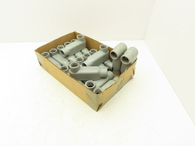 Appleton 1LB Form 35 Conduit Body Unilet Size 1" Malleable Iron Lot of 17