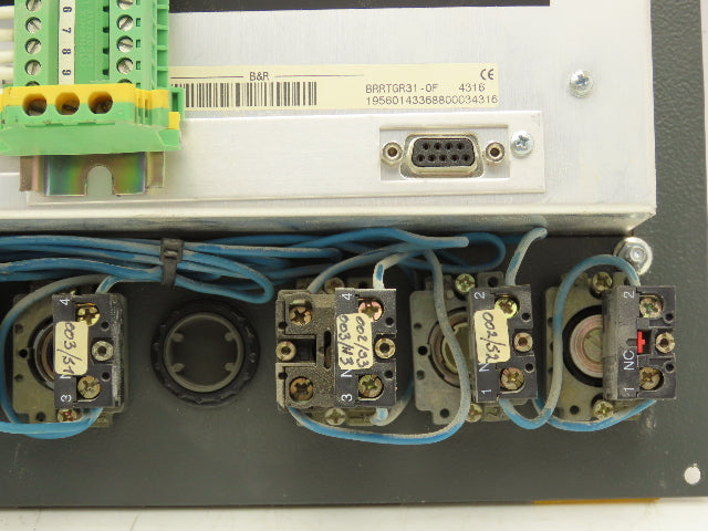 B&R Automation BRRTGR31 Control Pannel Display Screen 7 Start/Stop Switches