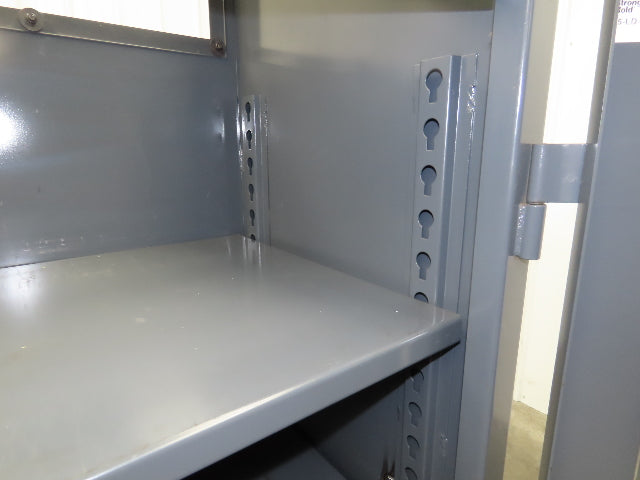 Strong Hold Skylight View Storage Cabinet Extreme Duty 12 GA 3 Shelf 60x24x60"