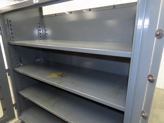 Strong Hold Skylight View Storage Cabinet Extreme Duty 12 GA 3 Shelf 60x24x60"