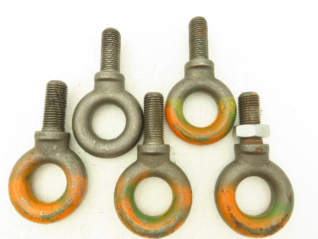 Forged Shoulder Eye Bolt 1"-7 Thread x 3" Shank Lot of 5 Made in USA
