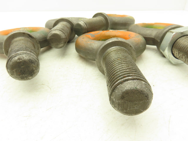 Forged Shoulder Eye Bolt 1"-7 Thread x 3" Shank Lot of 5 Made in USA
