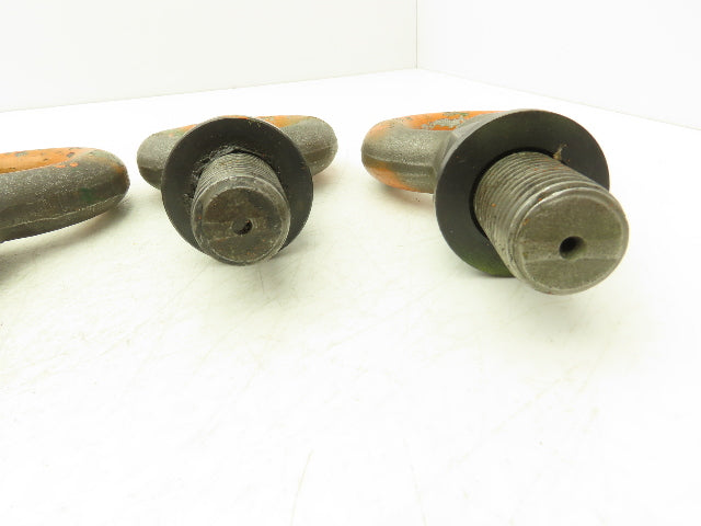Forged Shoulder Eye Bolt 1"-7 Thread x 3" Shank w/Nut Lot of 4