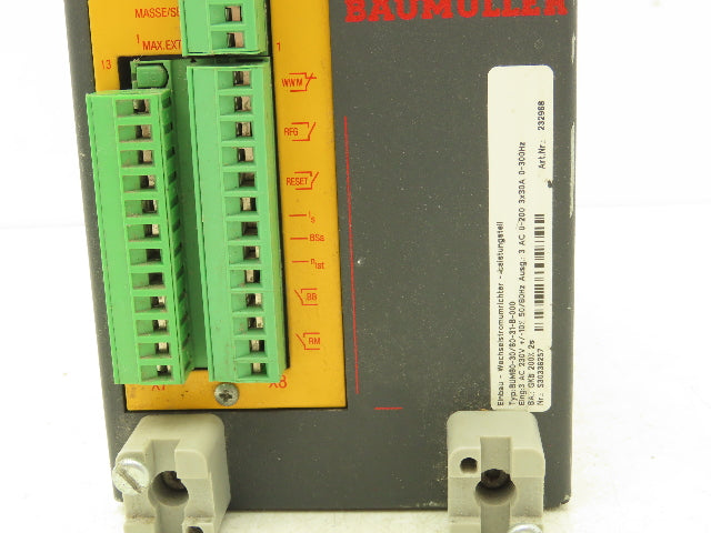 Baumuller BUM60-30/60-31-B-000 Servo Drive Controller 240VAC