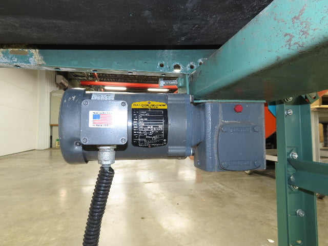 Roach 34"x 9' Slider Bed Conveyor 29" Belt .5Hp 230/460V 3PH End Drive 55fpm