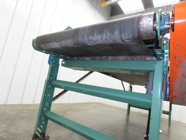 Roach 34"x 9' Slider Bed Conveyor 29" Belt .5Hp 230/460V 3PH End Drive 55fpm