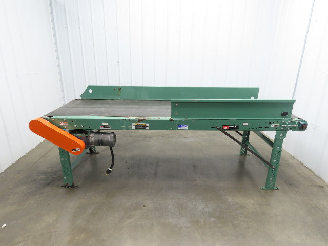 Roach 34"x 9' Slider Bed Conveyor 29" Belt .5Hp 230/460V 3PH End Drive 55fpm