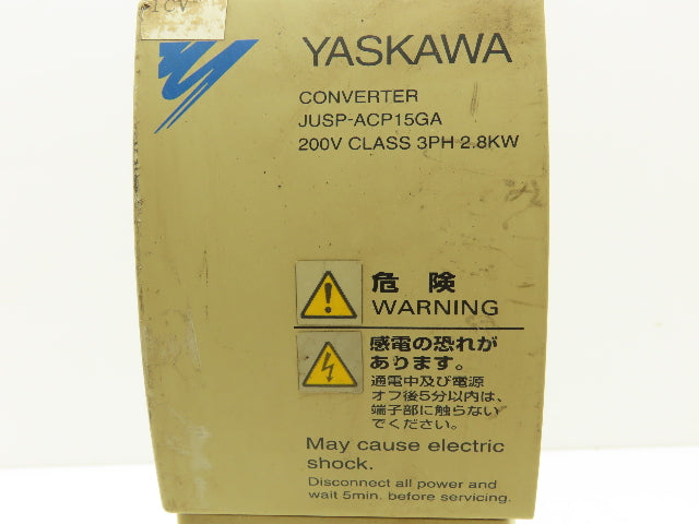 Yaskawa JUSP-ACP15GA Drivepack Converter Unit 3ph AC In 280-330V DC Out 15A