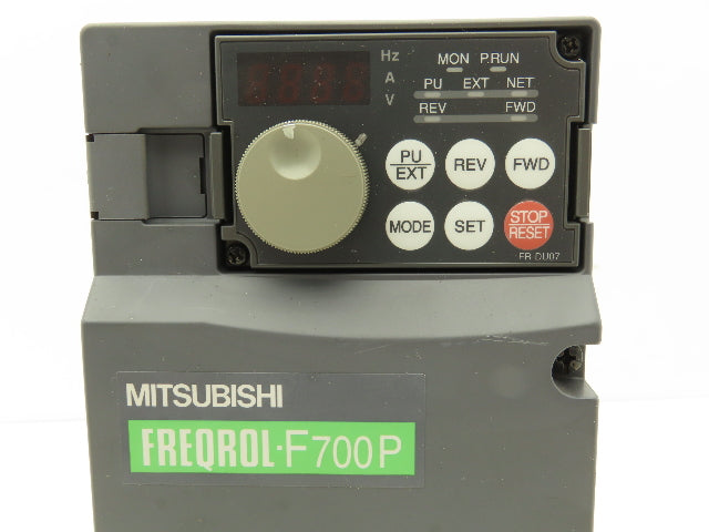 Mitsubishi Electric FR-F720P-0. 75K Inverter Drive .75KW 240VAC 3Ph 6.4A 50-60Hz