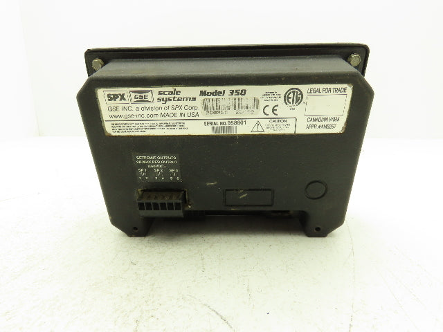 GSE Scale Systems 200350-25010 Model 350 Digital Scale Indicator Readout