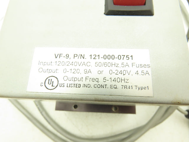 Rodix 121-000-0751 Vibratory Feeder Cube VF-9 120/240VAC In 0-120V Out Auto-Tune