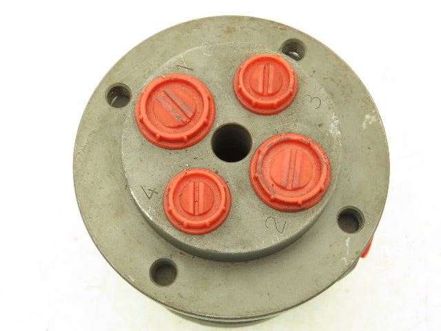Bini DA 060/04 Rotary Manifold Hydraulic 4 Channel 6000PSI Ports 3/8" & 1/2"NPT