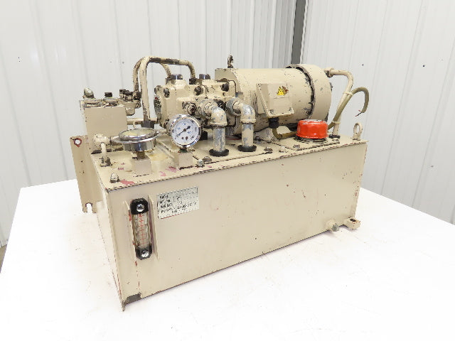 Nachi VDR-11B-1A3-1A3 Hydraulic Power Unit Variable Vane Pump 18 Gal 2.2kw Dual