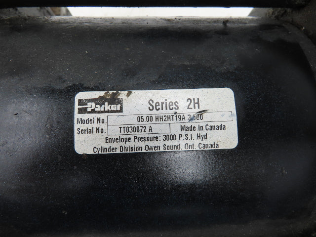 Parker 5.00 HH2HT19A Hydraulic Cylinder 5" Bore 3.5" Stroke 3000psi