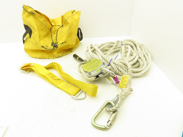 MSA Rose Dynescape 506416 Descender with 50' Rope Lifeline & Escape Belt 300Lb