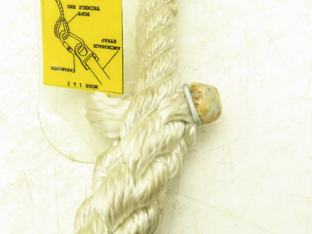 MSA Rose Dynescape 506416 Descender with 50' Rope Lifeline & Escape Belt 300Lb