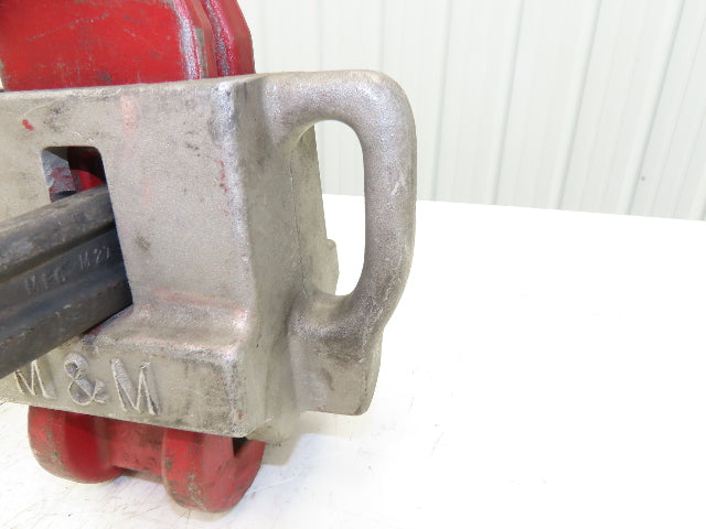 M&M Train Car Rail Clamp Wheel Block Steel/Aluminum Chock