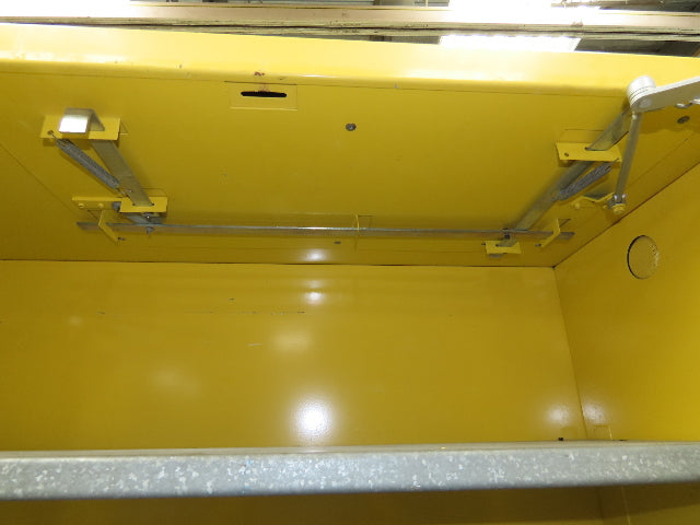 Eagle 4510 Flammable Liquid Safety Cabinet Yellow Dual Door 45 Gal Self Closing