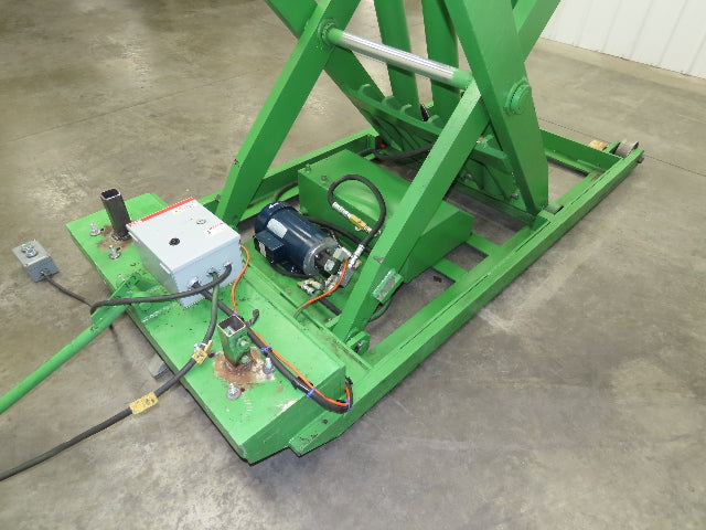 Hydraulic Lift Table 10000lb 5 Ton 102" Travel 78x48" 3Ph 5Hp Leeson Mobile