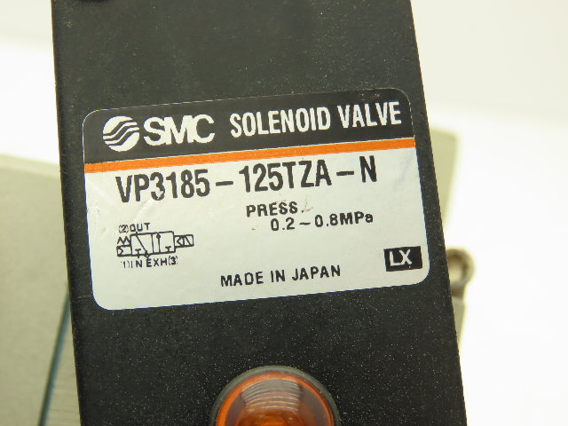 SMC VP3185-125TZA-N Pneumatic Solenoid Pilot Valve 3-Port 1-1/4"NPT